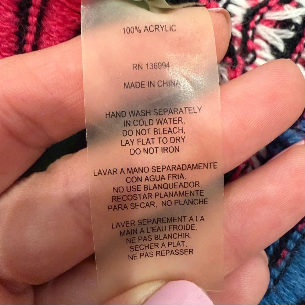 Sioni Coogi Style Textured 3D Colorful Striped Long Cardigan - Picture 7 of 8